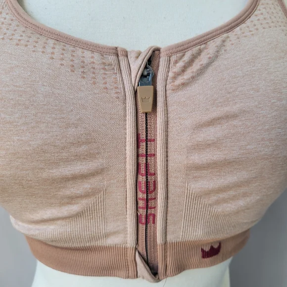 Shefit Low Impact Sports Bra Heathered Tan XS or S - Picture 6 of 8